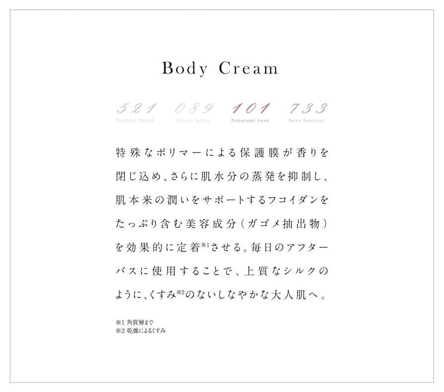 ANANNA アナンナ ボディクリーム　No.101・521×2 ANANNA｜極上の香りがいつまでも続く、大人の女性のための
